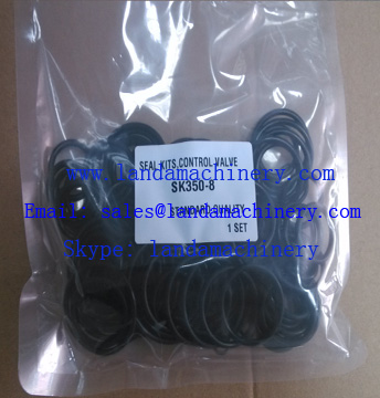 Kobelco excavator parts SK350-8 Excavator Control Valve Rubber O-RING Oil Seal kits