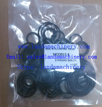 Kobelco Excavator repair parts SK330LC-8 excavator hydraulic control valve bank rubber o-ring oil seal kit