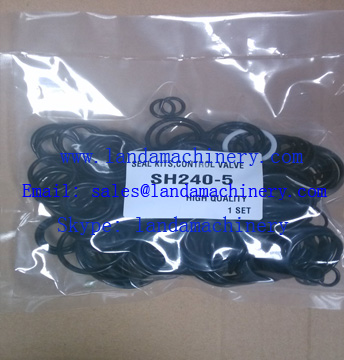 Sumitomo Excavator parts SH240-5 Excavator Hydraulic Control valve rubber O-RING oil seal kit