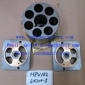 Hitachi 2036744 2036795 2036786 EX200-5 Excavator parts hydraulic pump HPV102 cylinder block valve Hydro component