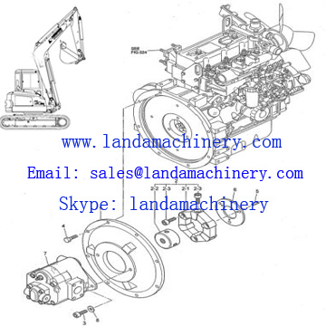 CF-A-16 coupling Kobelco SK16 Excavator Engine Drive Coupler