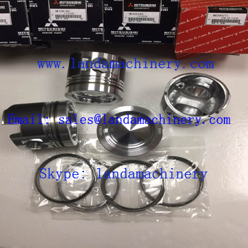 D04FR Mitsubishi Engine Kobelco SK140-8 Excavator Parts Piston