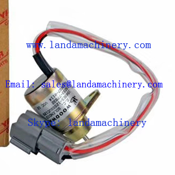 Yanmar 119233-77932 Excavator Engine Parts Solenoid Valve