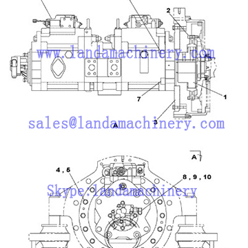 Case KWJ0062 Excavator Engine Flywheel Pump Hydraulic Flange CX700