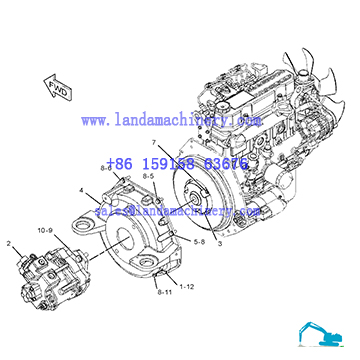 KWJ11250 KWJ11251 K3V280DTH CASE CX700B CX750