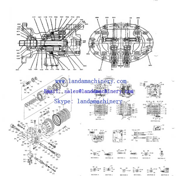 Yanmar VIO55 VIO65 Excavator Travel Motor Reductor Final Drive Gearbox