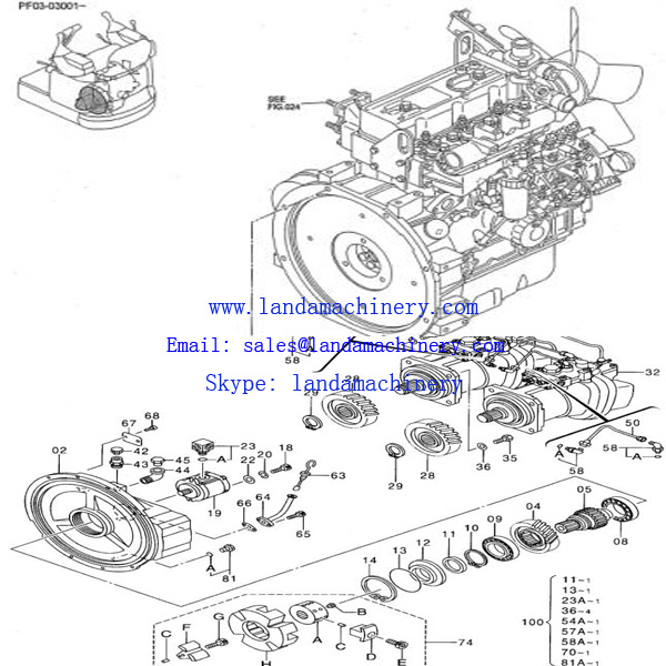 CAT 124-1659 124-1660 Excavator engine drive pump coupling