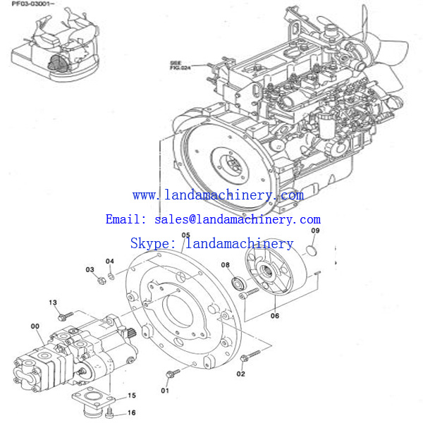 Kubota RD548-42630 engine drive coupling excavator parts